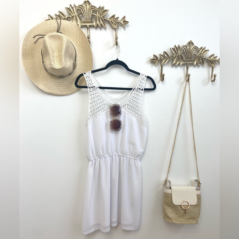 🌊DEX white crochet summer dress - Picture 4 of 7